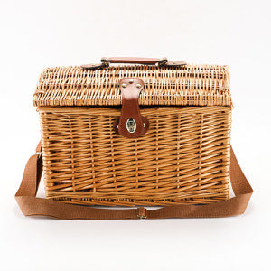 Handcrafted Wicker Storage Box | High & Bury