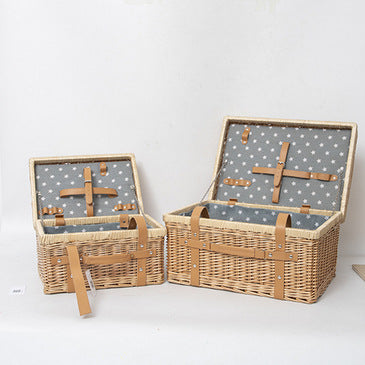Handcrafted Wicker Storage Box | High & Bury