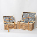 Handcrafted Wicker Storage Box | High & Bury