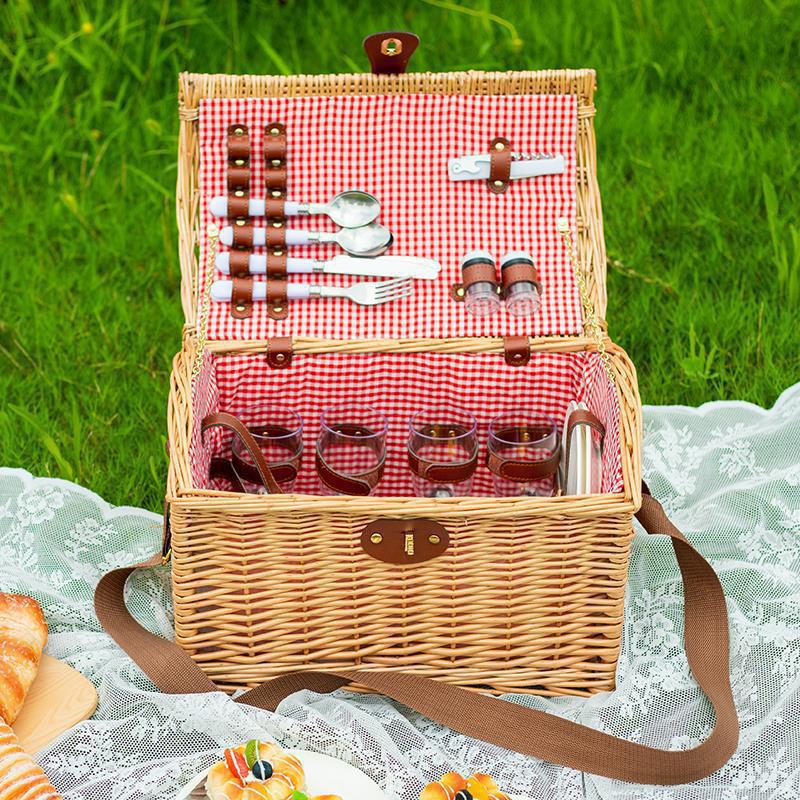 Handcrafted Wicker Storage Box | High & Bury