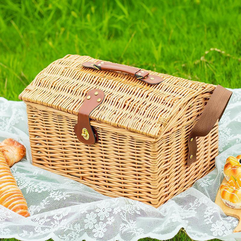 Handcrafted Wicker Storage Box | High & Bury