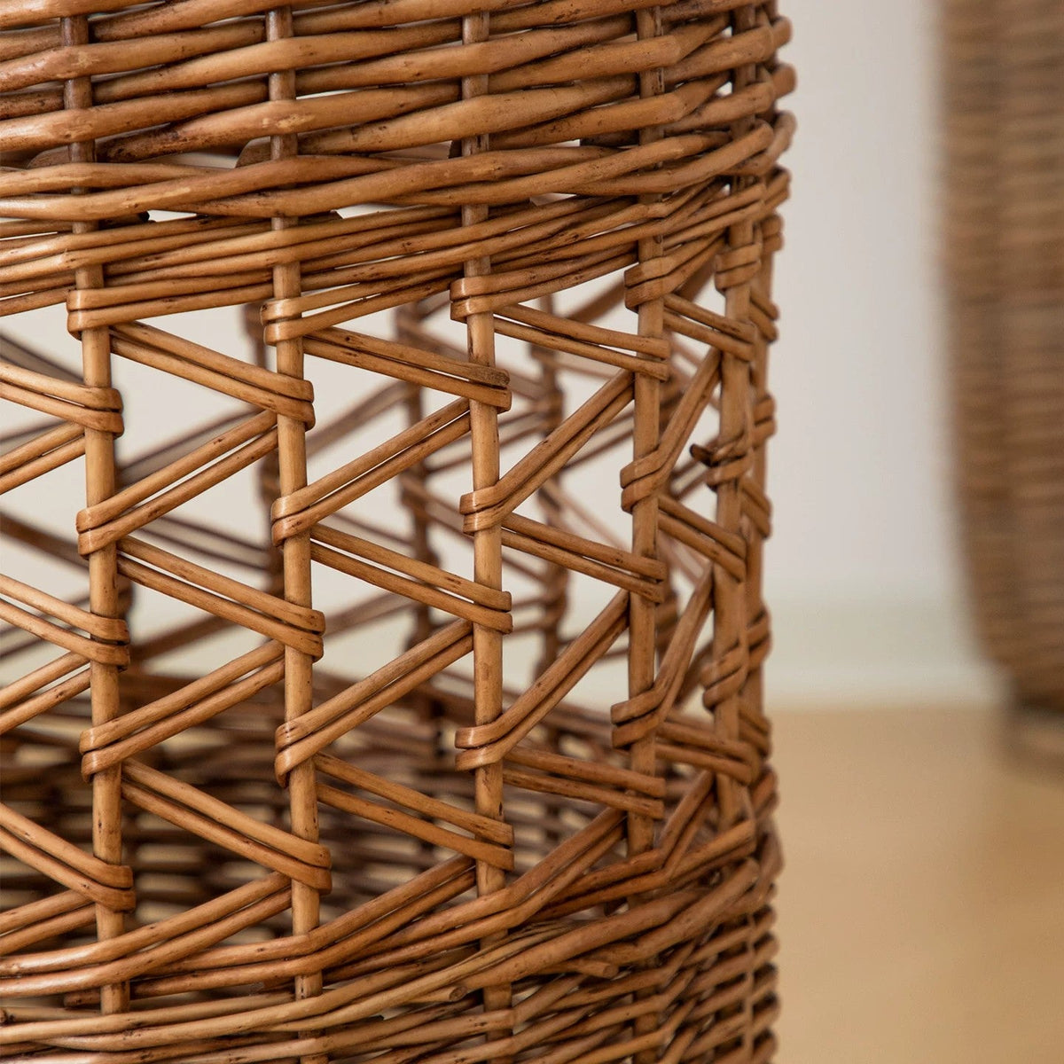 Handcrafted Willow Basket with Cotton Lining | High & Bury
