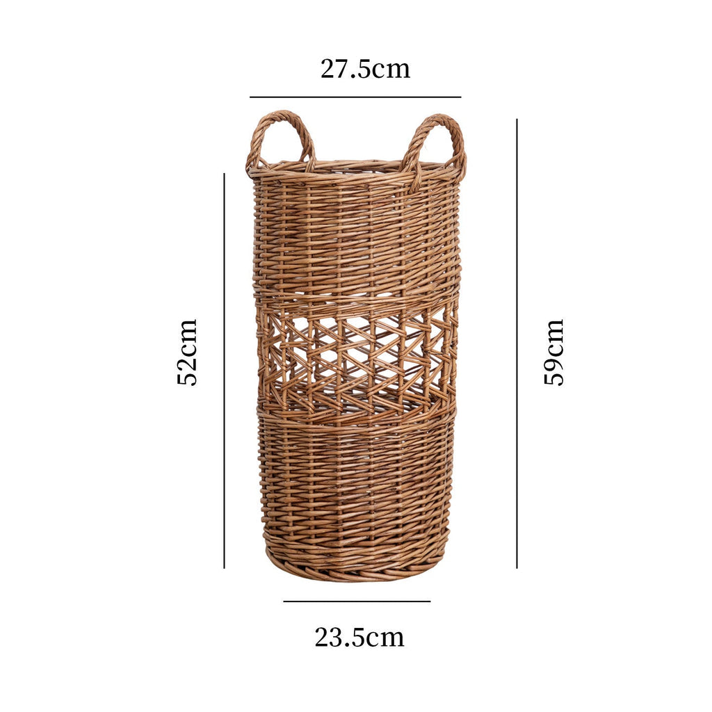 Handcrafted Willow Basket with Cotton Lining | High & Bury