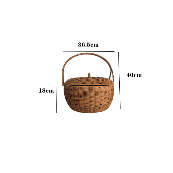Handcrafted Woven Picnic Basket | High & Bury