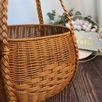 Handcrafted Woven Storage Basket Beige | High & Bury