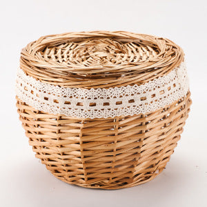 Handcrafted Woven Storage Basket Brown | High & Bury