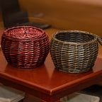 Handcrafted Woven Storage Basket Brown | High & Bury