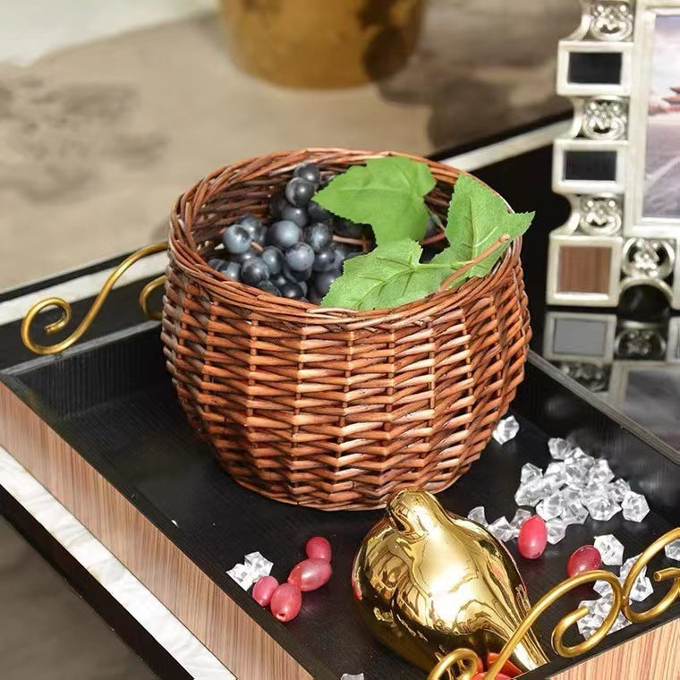 Handcrafted Woven Storage Basket Brown | High & Bury