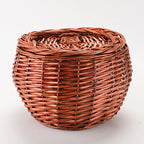 Handcrafted Woven Storage Basket Brown | High & Bury