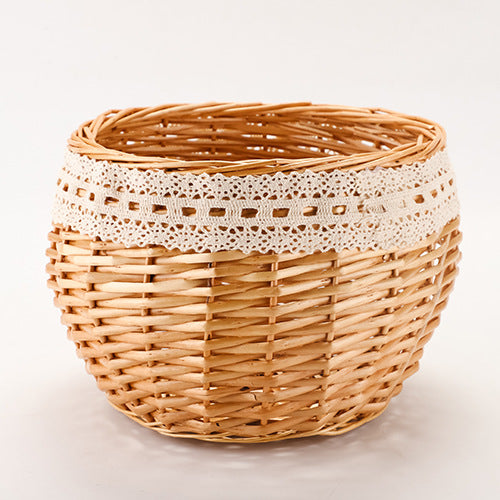 Handcrafted Woven Storage Basket Brown | High & Bury