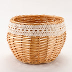 Handcrafted Woven Storage Basket Brown | High & Bury