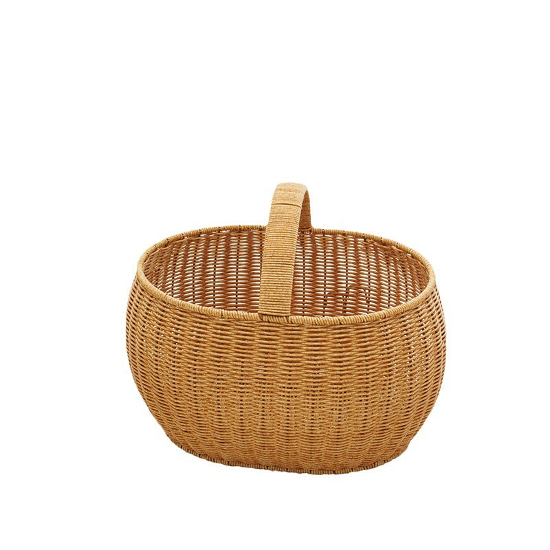 Handcrafted Woven Storage Basket Colorful | High & Bury
