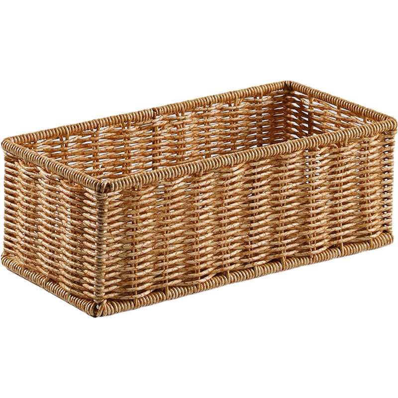 Handcrafted Woven Storage Basket Light Brown | High & Bury