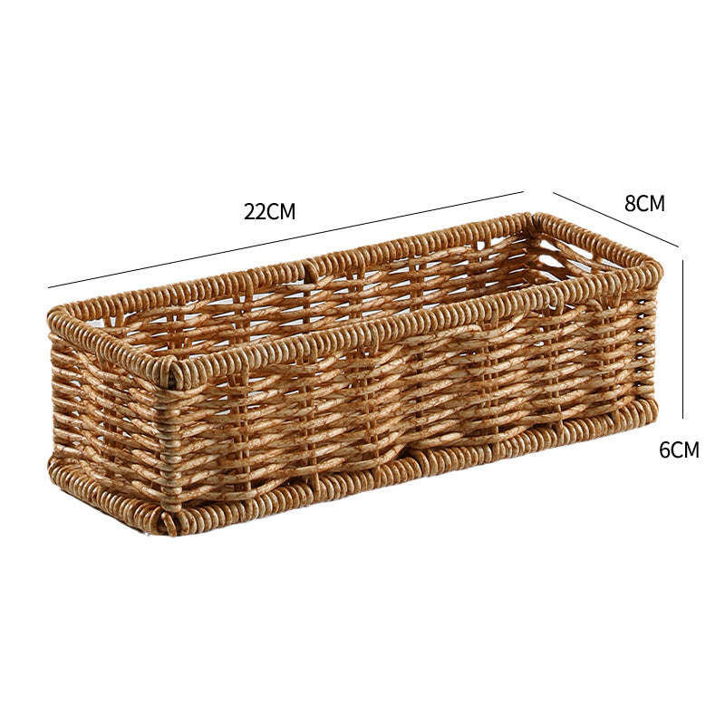 Handcrafted Woven Storage Basket Light Brown | High & Bury