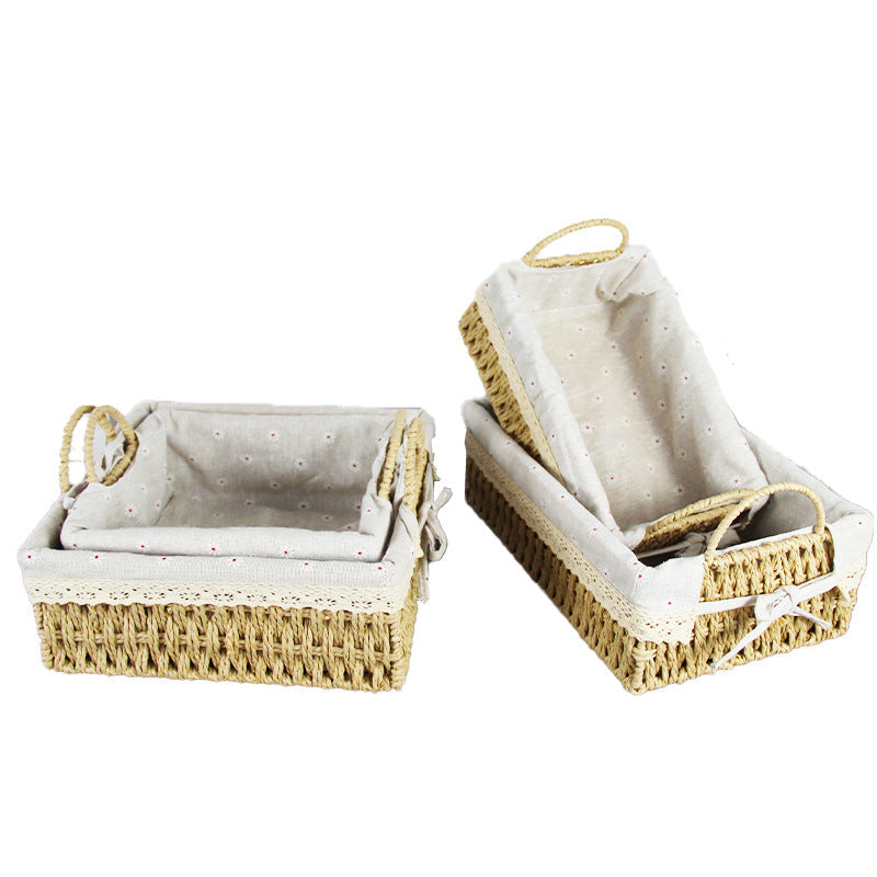 Handcrafted Woven Storage Basket Medium | High & Bury