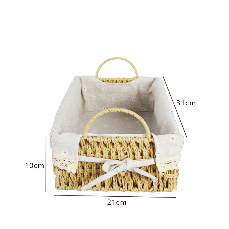 Handcrafted Woven Storage Basket Medium | High & Bury