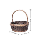 Handcrafted Woven Storage Basket with Carrying Handle | High & Bury