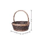 Handcrafted Woven Storage Basket with Carrying Handle | High & Bury