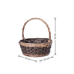 Handcrafted Woven Storage Basket with Carrying Handle | High & Bury