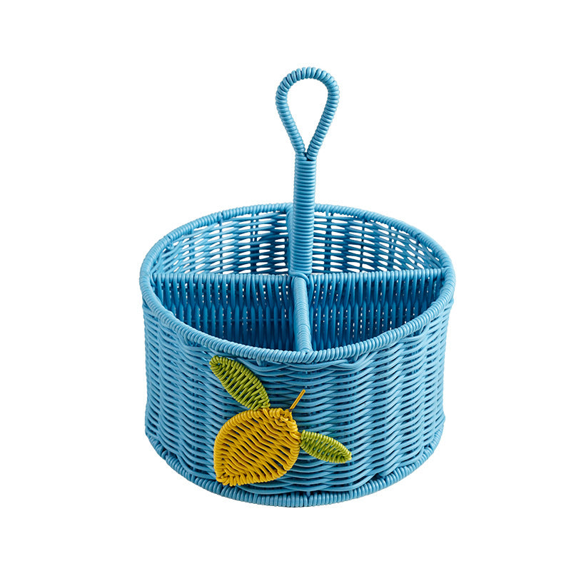 Handcrafted Woven Storage Basket with Handle | High & Bury