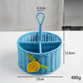 Handcrafted Woven Storage Basket with Handle | High & Bury