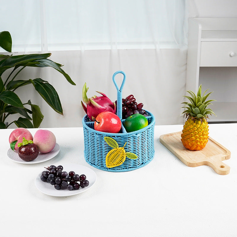 Handcrafted Woven Storage Basket with Handle | High & Bury