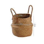 Handcrafted Woven Storage Bucket Orange Coffee | High & Bury