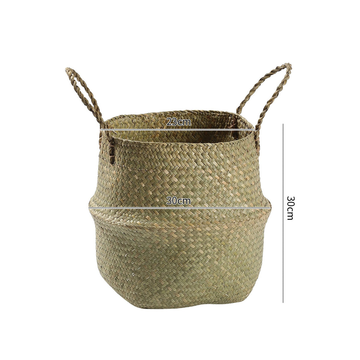 Handcrafted Woven Storage Bucket Orange Coffee | High & Bury
