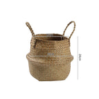 Handcrafted Woven Storage Bucket Orange Coffee | High & Bury