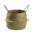 Handcrafted Woven Storage Bucket Orange Coffee | High & Bury