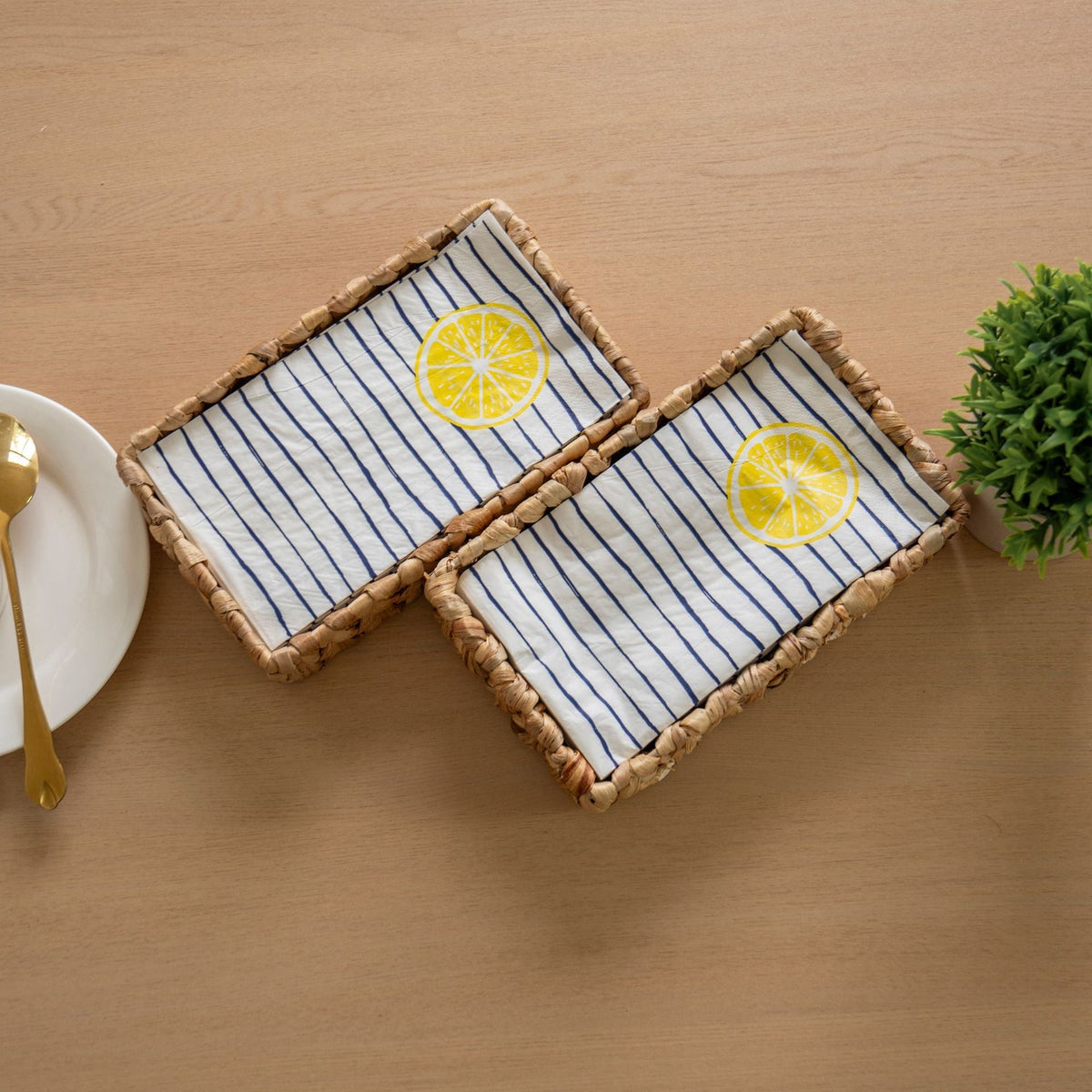 Handcrafted Woven Storage Cube | High & Bury