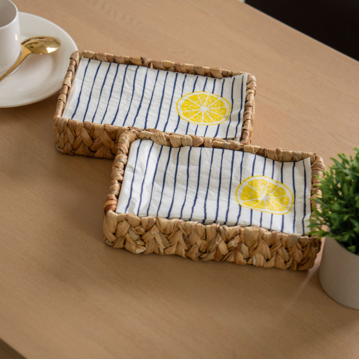 Handcrafted Woven Storage Cube | High & Bury