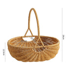 Handcrafted Woven Utility Basket Light Brown | High & Bury