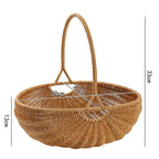 Handcrafted Woven Utility Basket Light Brown | High & Bury