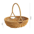 Handcrafted Woven Utility Basket Light Brown | High & Bury