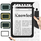 Handheld LED Magnifying Glass, 5×, Folding Handle, 48 LEDs, view 2