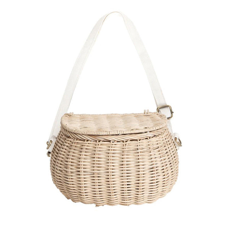 Handmade Basket Bag Soft Textile Handwoven | High & Bury
