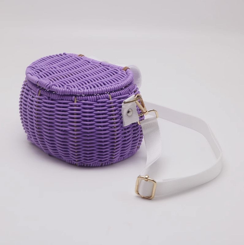Handmade Basket Bag Soft Textile Handwoven | High & Bury