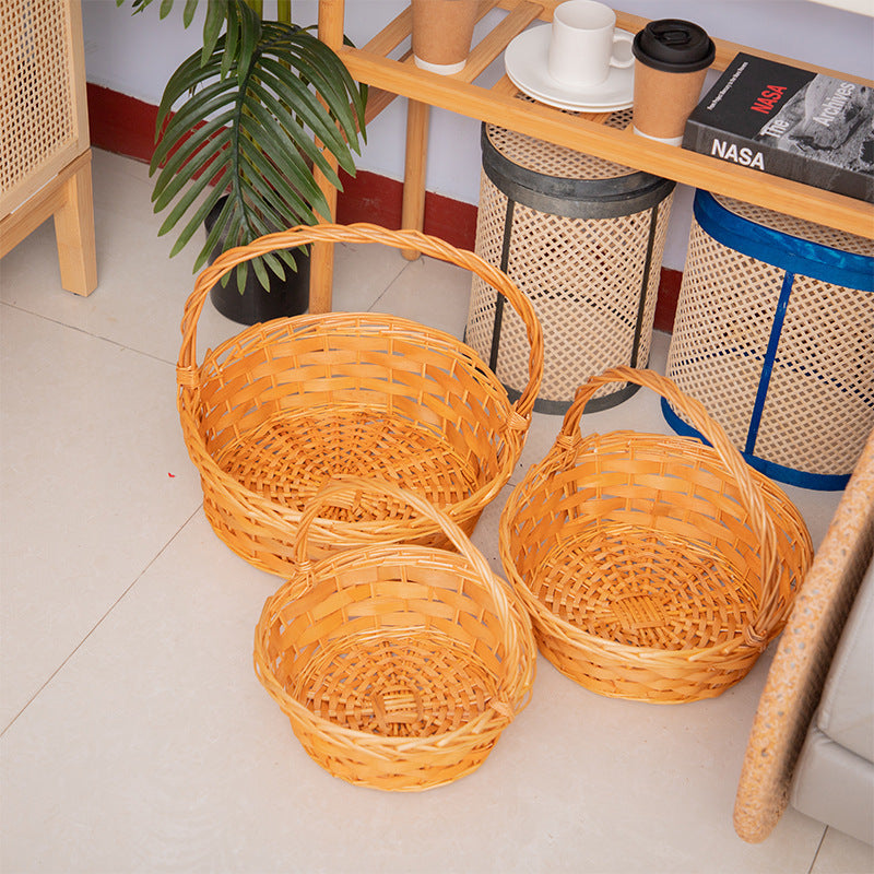 Handmade Basket with Sturdy Handle | High & Bury