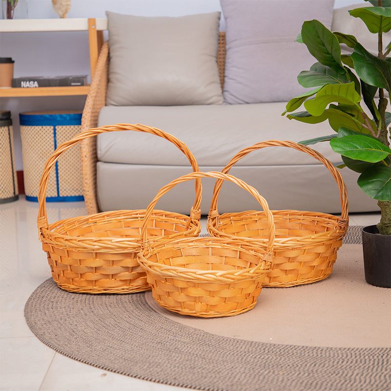 Handmade Basket with Sturdy Handle | High & Bury