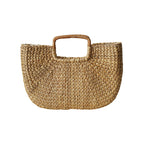 Handmade Beach Bag made of Braided Rattan | High & Bury