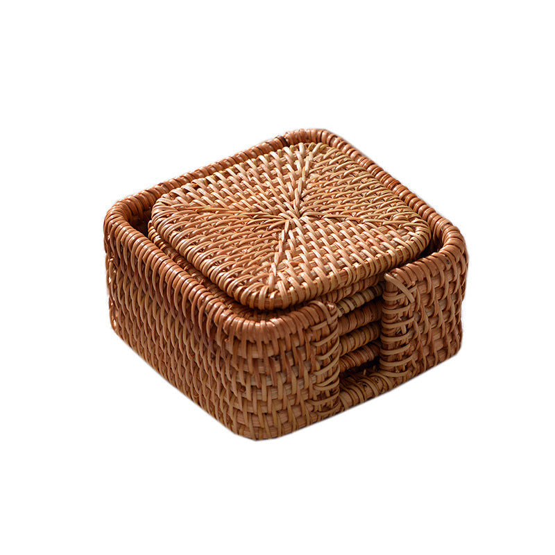 Handmade Coasters made of Woven Material | High & Bury
