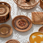 Handmade Coasters made of Woven Material | High & Bury