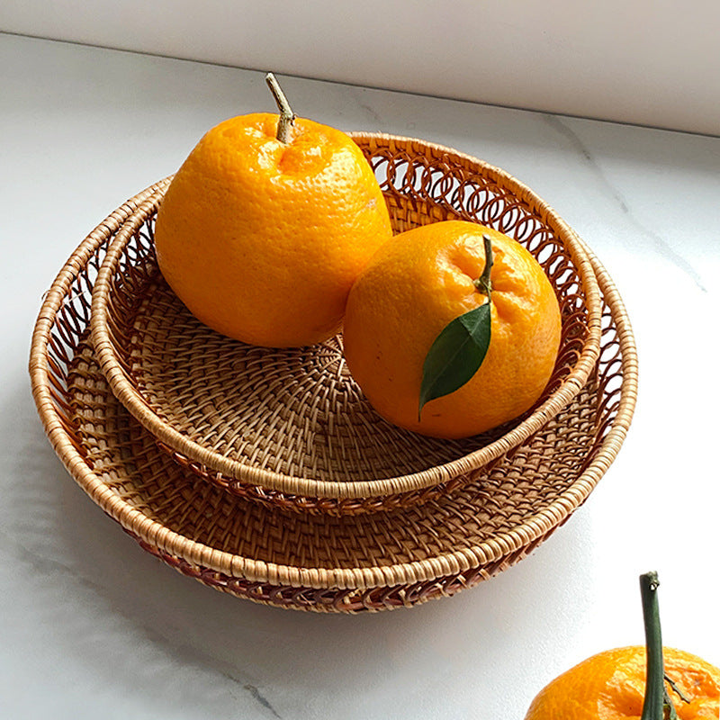 Handmade Fruit and Snack Basket Woven Natural Fiber Handcrafted | High & Bury