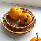 Handmade Fruit and Snack Basket Woven Natural Fiber Handcrafted | High & Bury