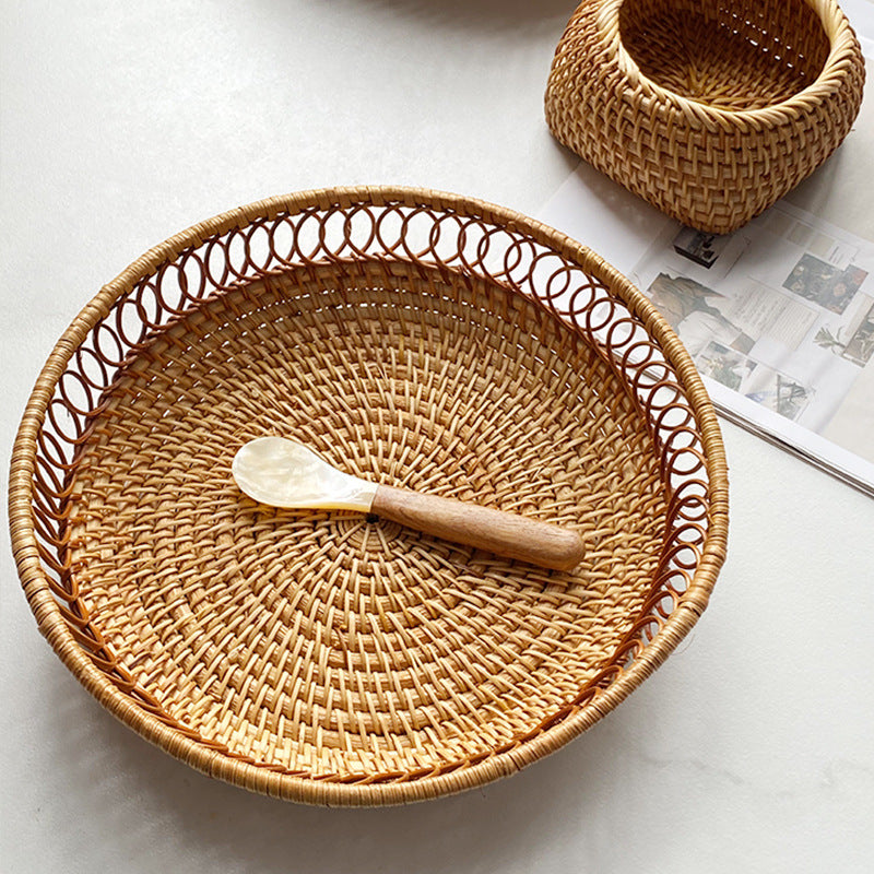 Handmade Fruit and Snack Basket Woven Natural Fiber Handcrafted | High & Bury