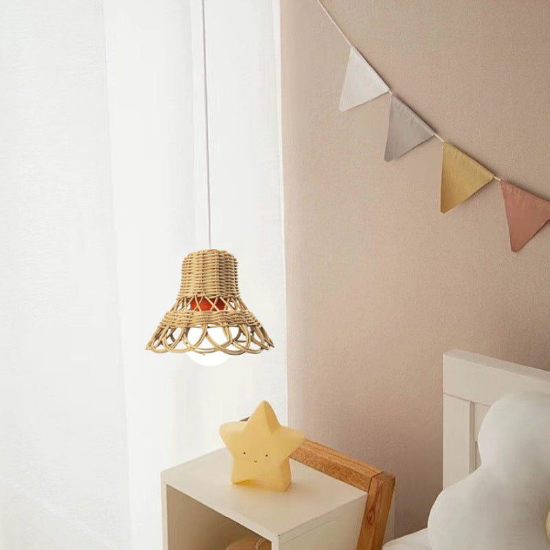 Handmade Hanging Lamp made of Natural Material | High & Bury