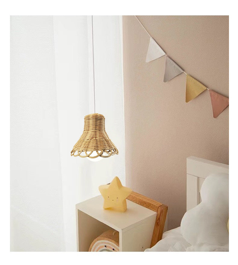 Handmade Hanging Lamp made of Natural Material | High & Bury