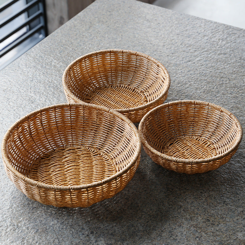 Handmade Natural Woven Fruit Bowl | High & Bury