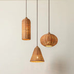 Handmade Pendant Light made of Braided Rattan | High & Bury